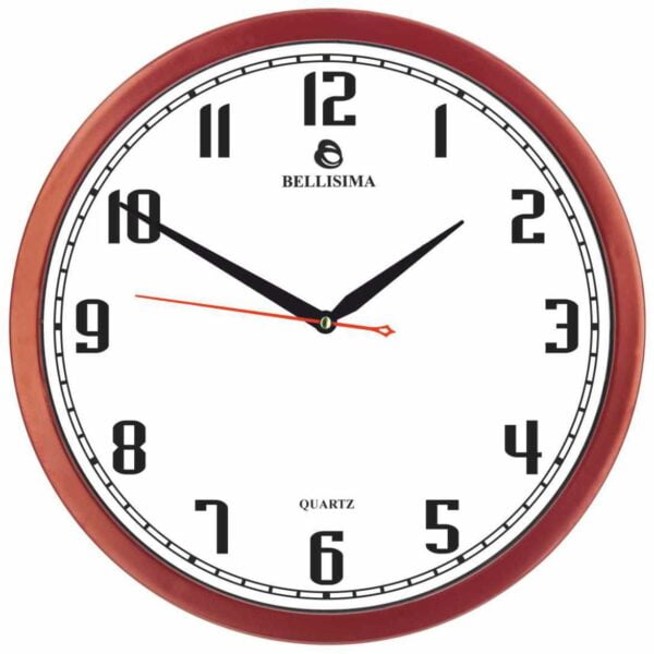 Bellisima 1075 Serisi Kırmızı Duvar Saati 31 cm — Bellisima Renkli