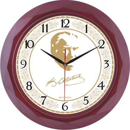 BL-1007-A-9 Mineral Camlı Ayetli Duvar Saati 31 cm — Ayetli Duvar Saatleri