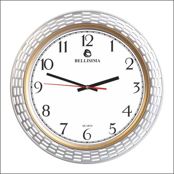 BL-1063-YA Bellisima Mineral Camlı Duvar Saati 35 cm — Bellisima Renkli