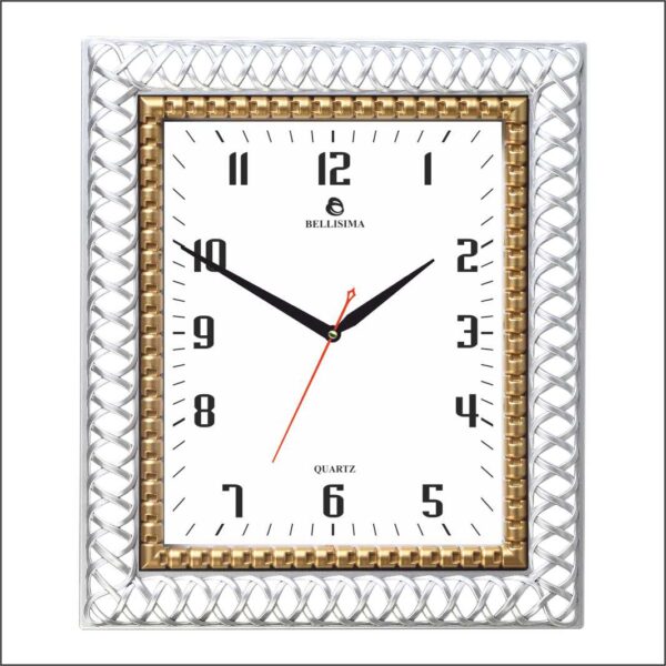 BL-1068-YA Bellisima Mineral Camlı Duvar Saati 30x35 cm — Bellisima Renkli