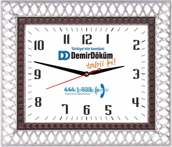 BL-1069 Bellisima Dikdörtgen Promosyon Duvar Saati 30x35 cm — Promosyon Duvar Saatleri