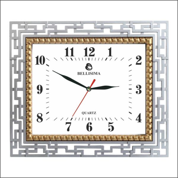 BL-1073-YA Bellisima Mineral Camlı Duvar Saati 35 cm — Bellisima Renkli