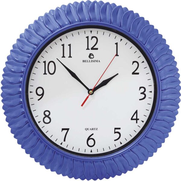 BL-1074-M Bellisima Mineral Camlı Duvar Saati 35 cm — Bellisima Renkli