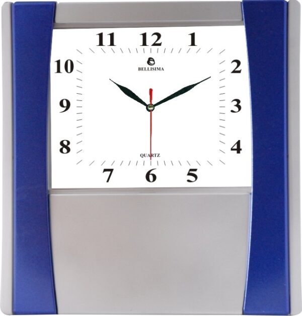 BL-2001-M Bellisima Mineral Camlı Duvar Saati 28x30 cm — Bellisima Renkli