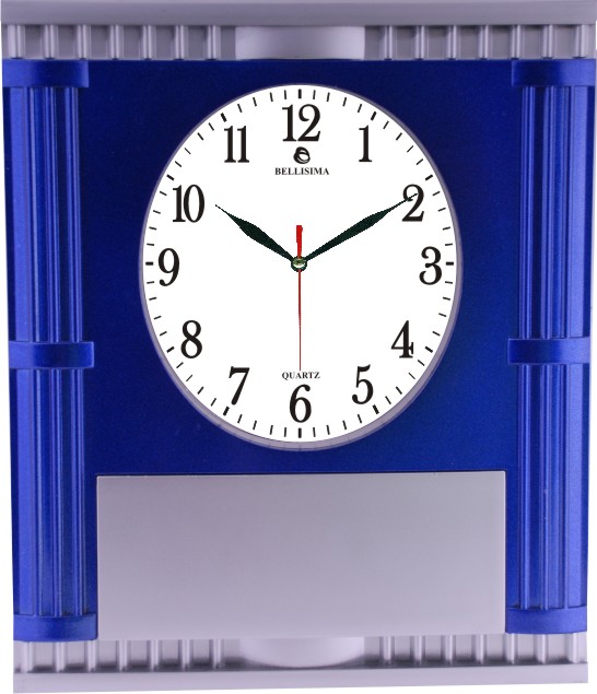 BL-2004-M Bellisima Mineral Camlı Duvar Saati 28x32 cm — Bellisima Renkli