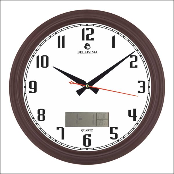 BL-3005-A Bellisima Dijital Rakamlı Duvar Saati 36 cm — Bellisima Renkli