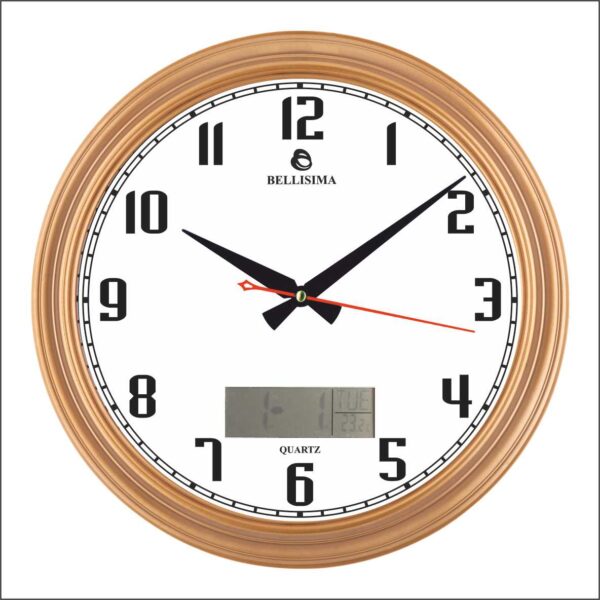 BL-3005-YA Bellisima Dijital Rakamlı Duvar Saati 36 cm — Bellisima Renkli