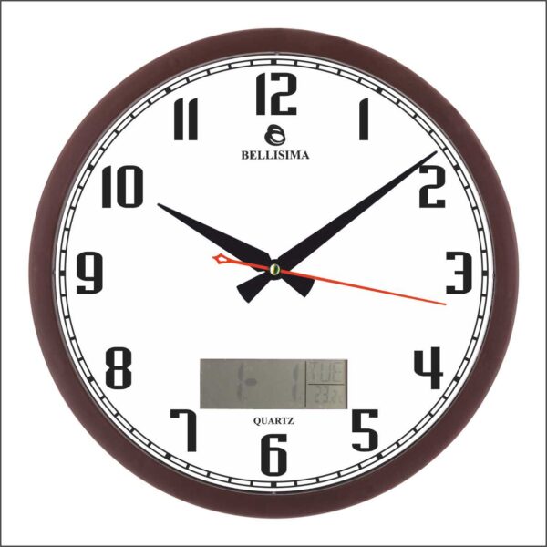BL-3012-A Bellisima Dijital Rakamlı Duvar Saati 35 cm — Bellisima Renkli