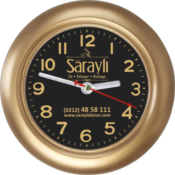 BL-5001-YA Saraylı Magnetli Buzdolabı Saati 12 cm — Buzdolabı Saatleri
