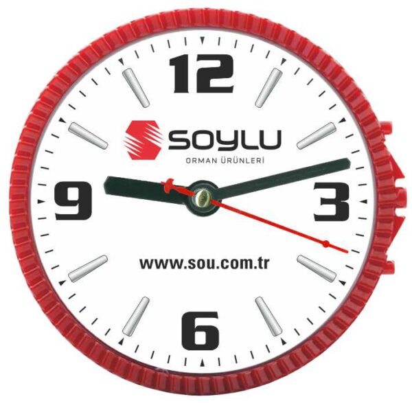 BL-5006 Kırmızı Magnetli Buzdolabı Saati 15 cm — Buzdolabı Saatleri