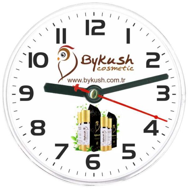 Bykush Akrilik Camlı Magnetli Buzdolabı Saati 10 cm — Buzdolabı Saatleri