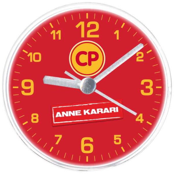 CP Akrilik Camlı Magnetli Buzdolabı Saati 10 cm — Buzdolabı Saatleri