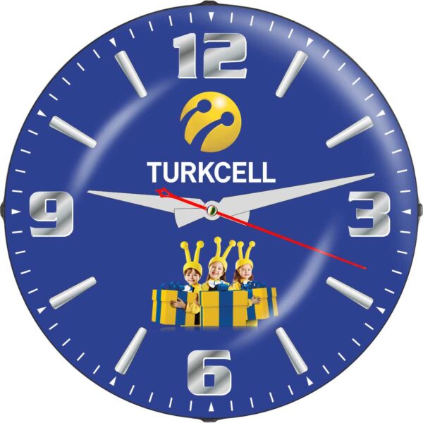 DP-3010 Bombeli Camlı Promosyon Duvar Saati 48 cm — Bombeli Camlı Promosyon Saatleri