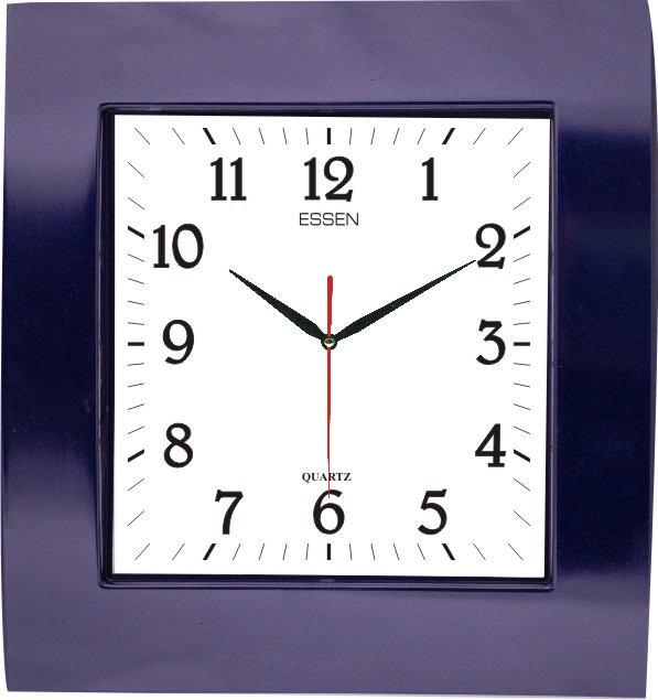 ES-101-L Essen Renkli Duvar Saati 24x26 cm — Essen Renkli Modeller